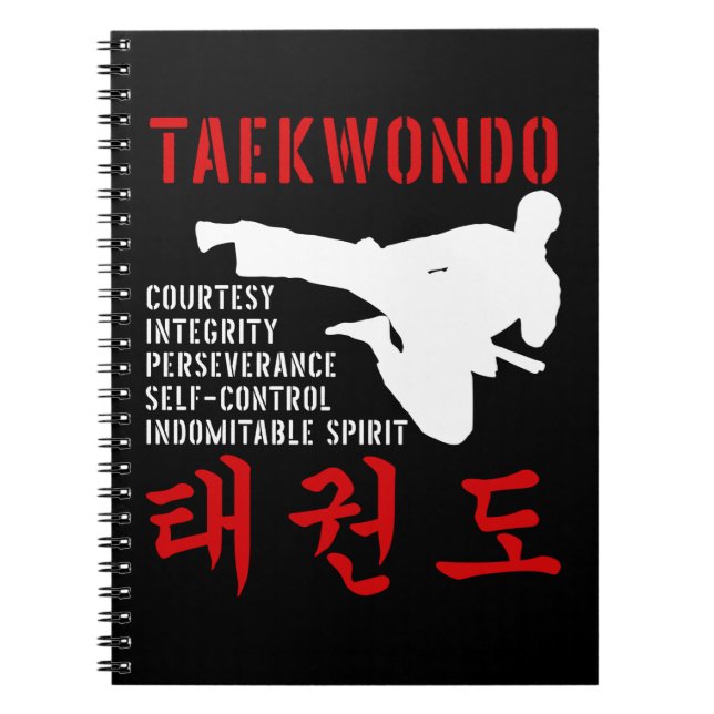 Cuaderno Artes marciales de Taekwondo (Frente)