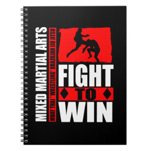 Cuaderno Artes Marciales Mixtas: Lucha Por Ganar Bloc De No