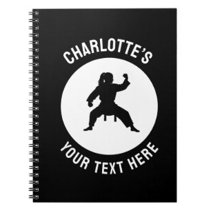 Cuaderno Artes marciales personalizadas karate Taekwondo Lu