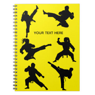 Cuaderno Artes marciales personalizadas karate Taekwondo Lu
