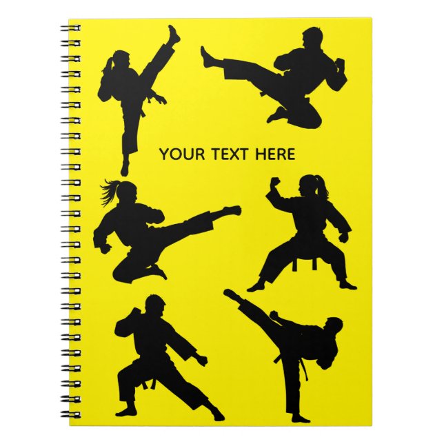 Cuaderno Artes marciales personalizadas karate Taekwondo Lu (Frente)