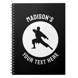 Cuaderno Artes marciales personalizadas karate Taekwondo Lu