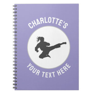 Cuaderno Artes marciales personalizadas karate Taekwondo Lu