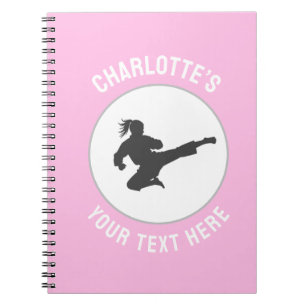 Cuaderno Artes marciales personalizadas karate Taekwondo Lu