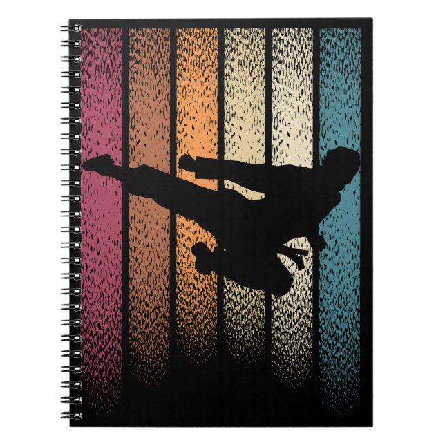 Cuaderno Artes Marciales Retro Vintage (Frente)