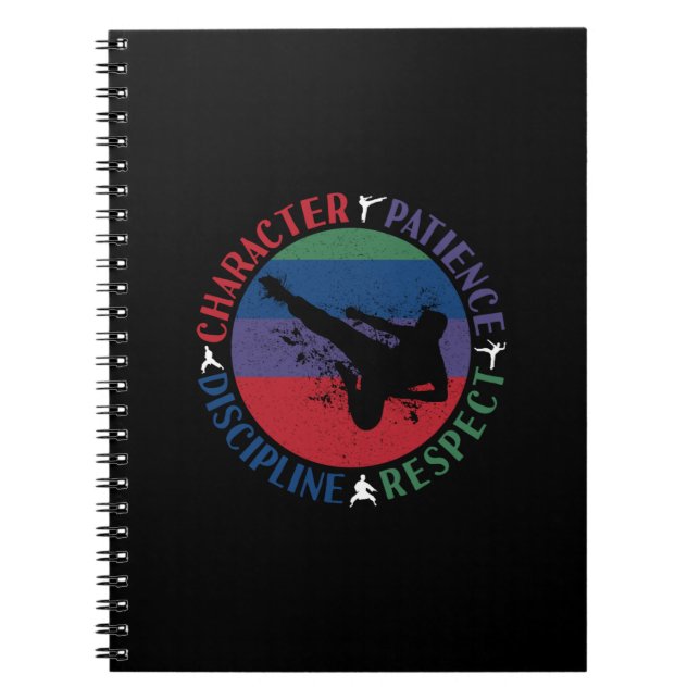 Cuaderno Artes marciales - Valores básicos de karate (Frente)