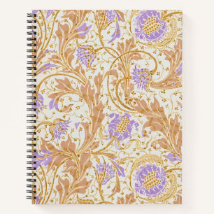 Cuaderno Artes y Oficios Walter Crane Arte Floral Púrpura