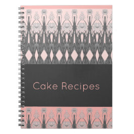 Cuaderno Artesanía Gris Y Rosa Ligero
