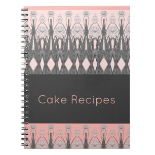 Cuaderno Artesanía Gris Y Rosa Ligero