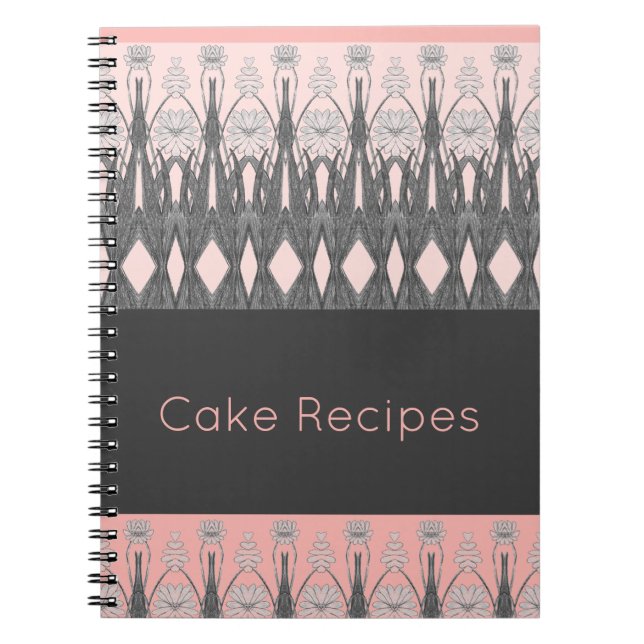 Cuaderno Artesanía Gris Y Rosa Ligero (Frente)