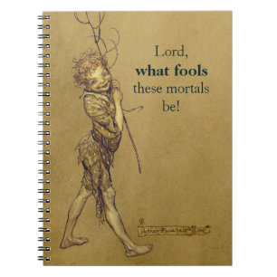 Cuaderno Arthur Rackham Puck Lord qué tontos CC0576