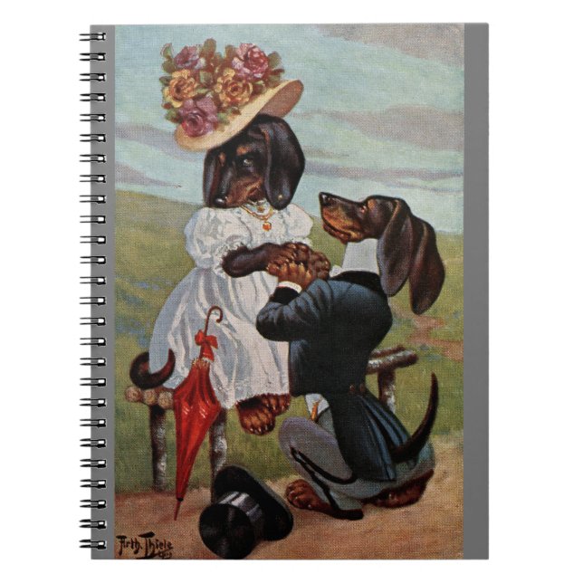 Cuaderno Arthur Thiele Dachshund propone un bloc de notas e (Frente)