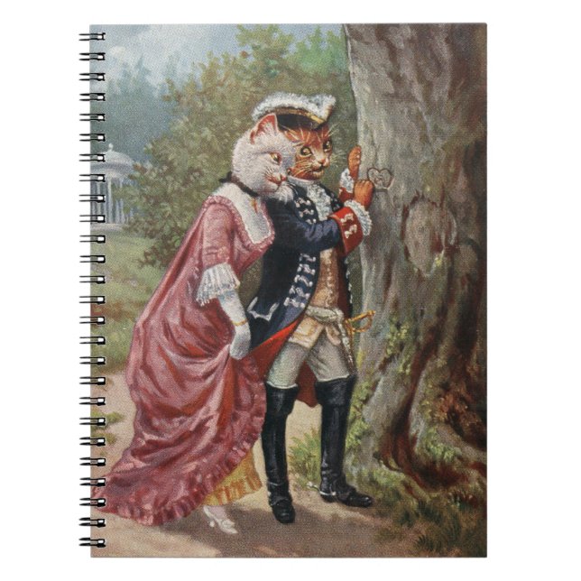 Cuaderno Arthur Thiele Romantic Cats Spiral Notebook (Frente)