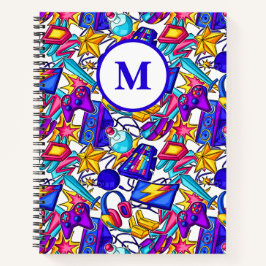 Cuaderno Artículos de juego de cómic con monograma para niñ