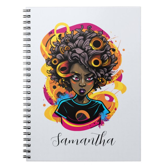 Cuaderno Artista Afro Woman (Frente)