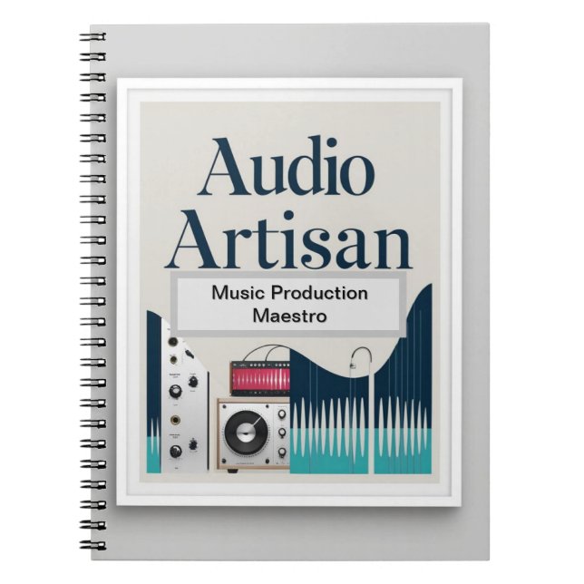 Cuaderno Artista de audio - Maestro de producción de música (Frente)