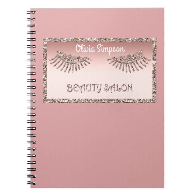 Cuaderno Artista de maquillaje Ojos Lazas Purpurinas Dris S (Frente)
