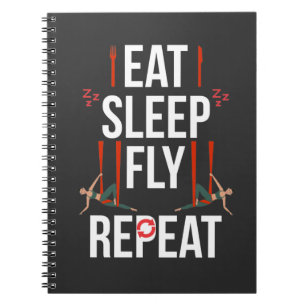 Cuaderno Artista de yoga aéreo danza gimnástica Chica ari