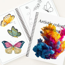 Artista moderno de bocetos y pinturas coloridos