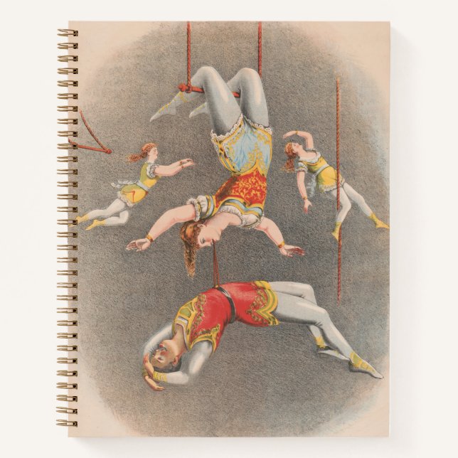 Cuaderno Artistas De Trapecio Masculino Y Femenino (Anverso)
