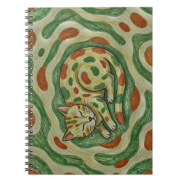 Cuaderno Artistic Calico Cat Camouflage Abstract Pattern
