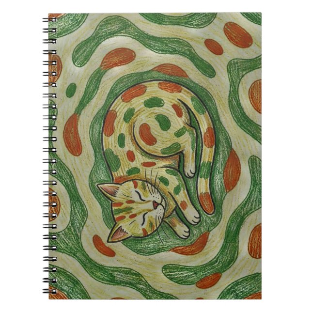 Cuaderno Artistic Calico Cat Camouflage Abstract Pattern (Frente)