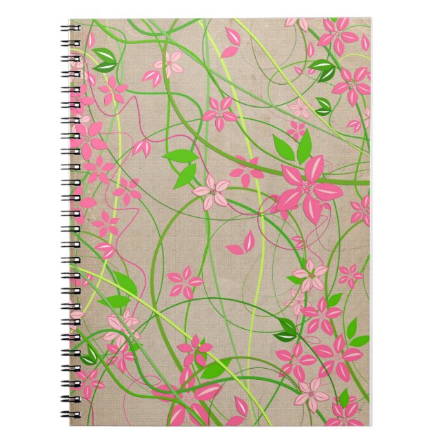 Cuaderno artístico floral (Frente)