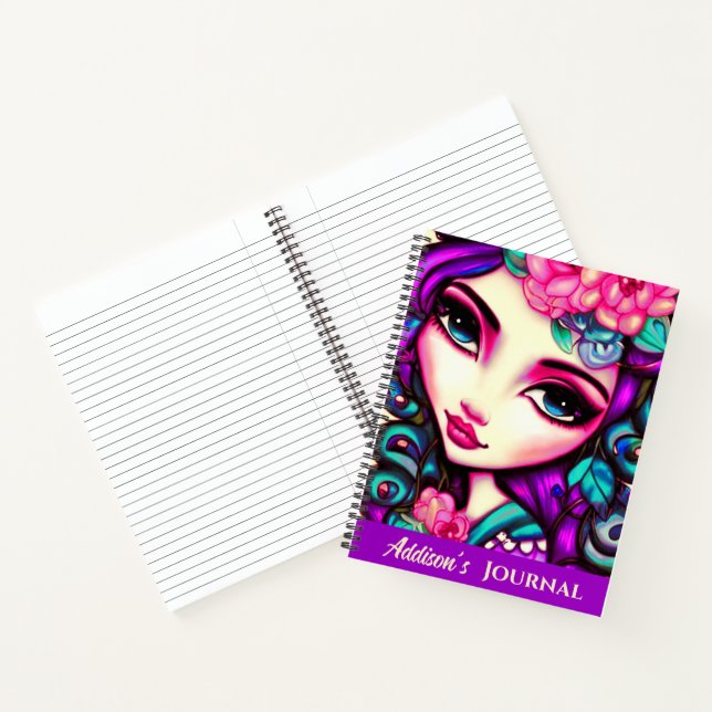 Cuaderno Artístico La Niña Soñadora (Interior)