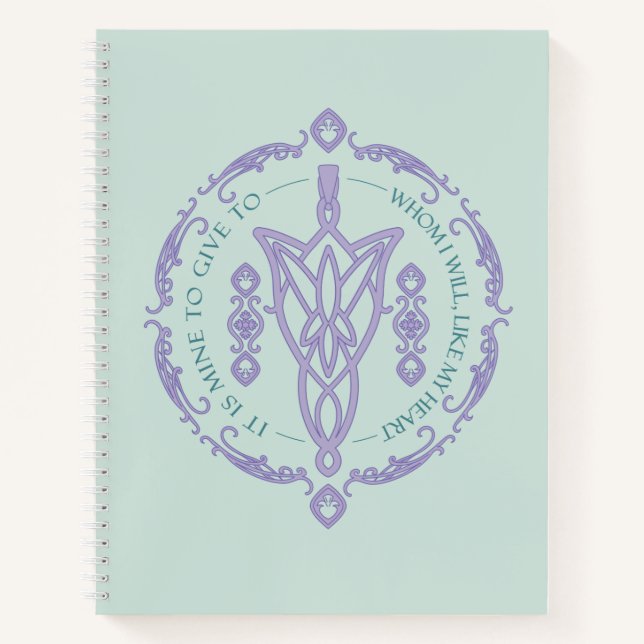Cuaderno ARWEN™ Evenstar Quote Graphic (Anverso)