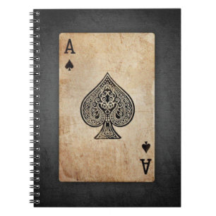 Cuaderno As de espadas lanzar almohada