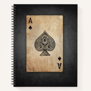 Cuaderno As de espadas lanzar almohada