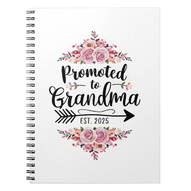 Cuaderno Ascendida a Abuela Anuncio de Embarazo 2025 (Frente)