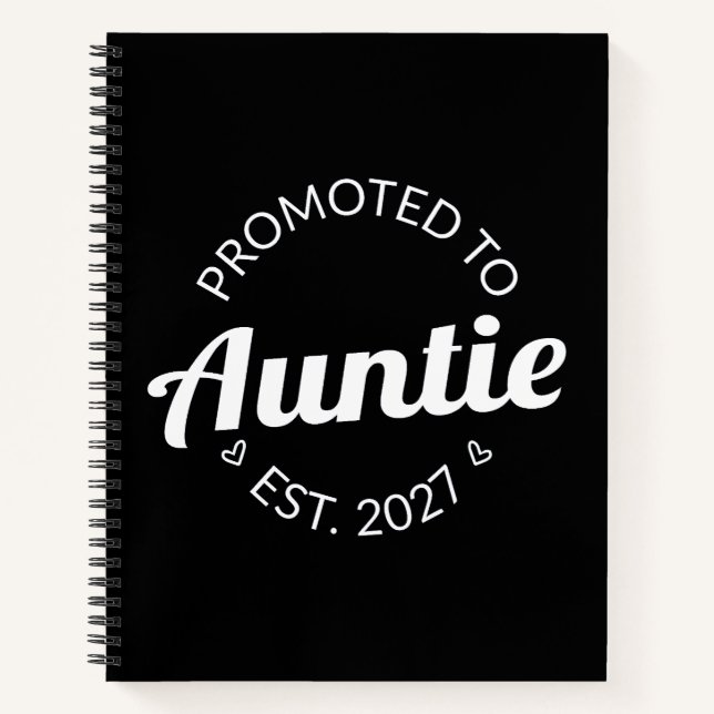 Cuaderno Ascendida a Tía Est 2027 Nueva Tía (Anverso)