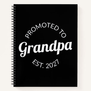 Cuaderno Ascendido a Abuelo Desde 2027 Nuevo Papá Yo