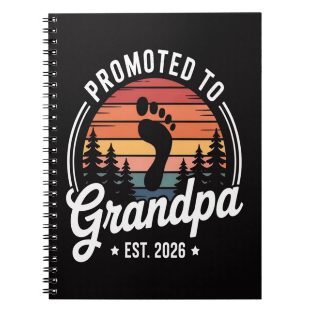 Cuaderno Ascendido a abuelo est. 2026 (Frente)