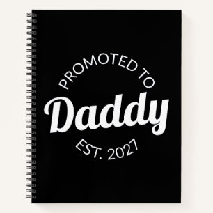 Cuaderno Ascendido a Papá Desde 2027 Nuevo Papá Baby Shower