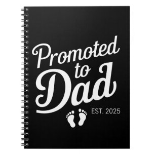 Cuaderno Ascendido a Papá EST 2025 Divertido Pronto a Ser P