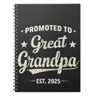 Cuaderno Ascendido al regalo familiar del Gran Abuelo 2025