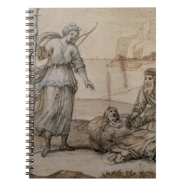 Cuaderno Asclepius que restablece Hippolytus (pluma y (Frente)