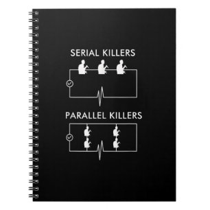 Cuaderno Asesinos en serie asesinos paralelos cómicos