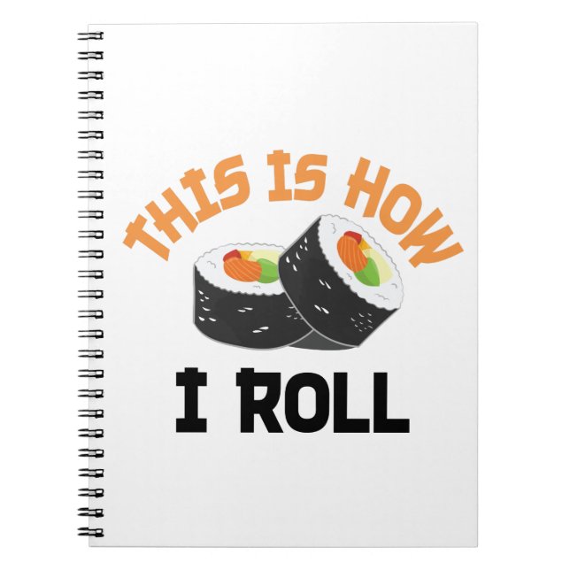 Cuaderno Así es como hago rodar - Sushi gracioso (Frente)