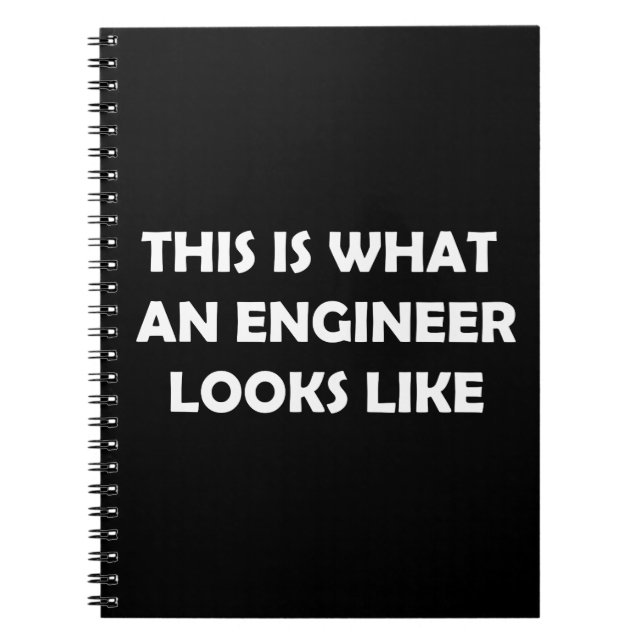 Cuaderno Así es como se ve un ingeniero (Frente)