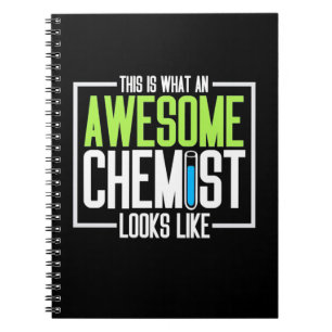 Cuaderno Así Se Ve Un Asombroso Químico