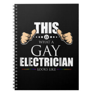 Cuaderno Así Se Ve Un Electricista Gay Como LGBT