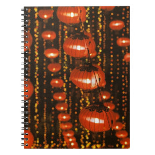 Cuaderno Asia, China, Pekín. Faroles rojos chinos,