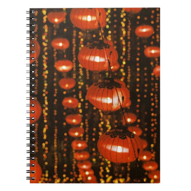 Cuaderno Asia, China, Pekín. Faroles rojos chinos, (Frente)