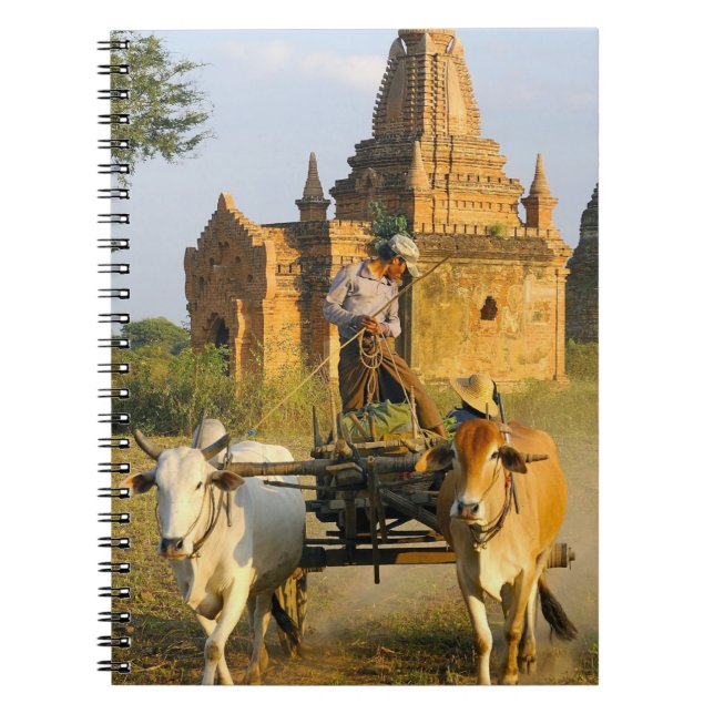 Cuaderno Asia, Myanmar (Birmania), Bagan (Pagan). Un carro  (Frente)