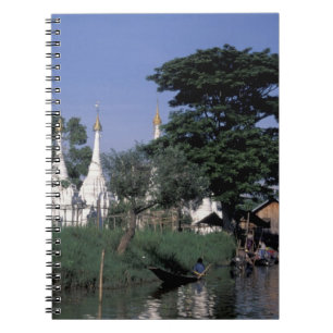 Cuaderno Asia, Myanmar, lago Inle. Un mercado flotante.