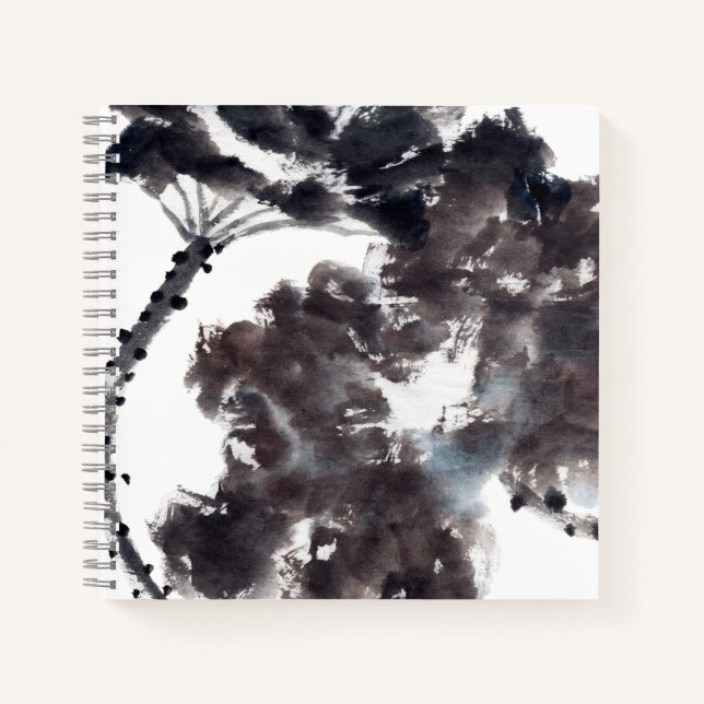 Cuaderno Asiatische Kunst mit Lotusblätter Motiv (Anverso)