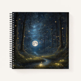 Cuaderno Asiento de cubierta dura de luciérnagas encantadas